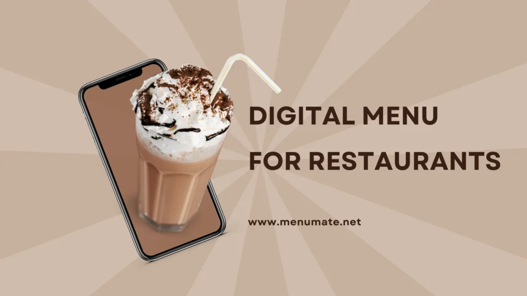 digital menu for restaurant